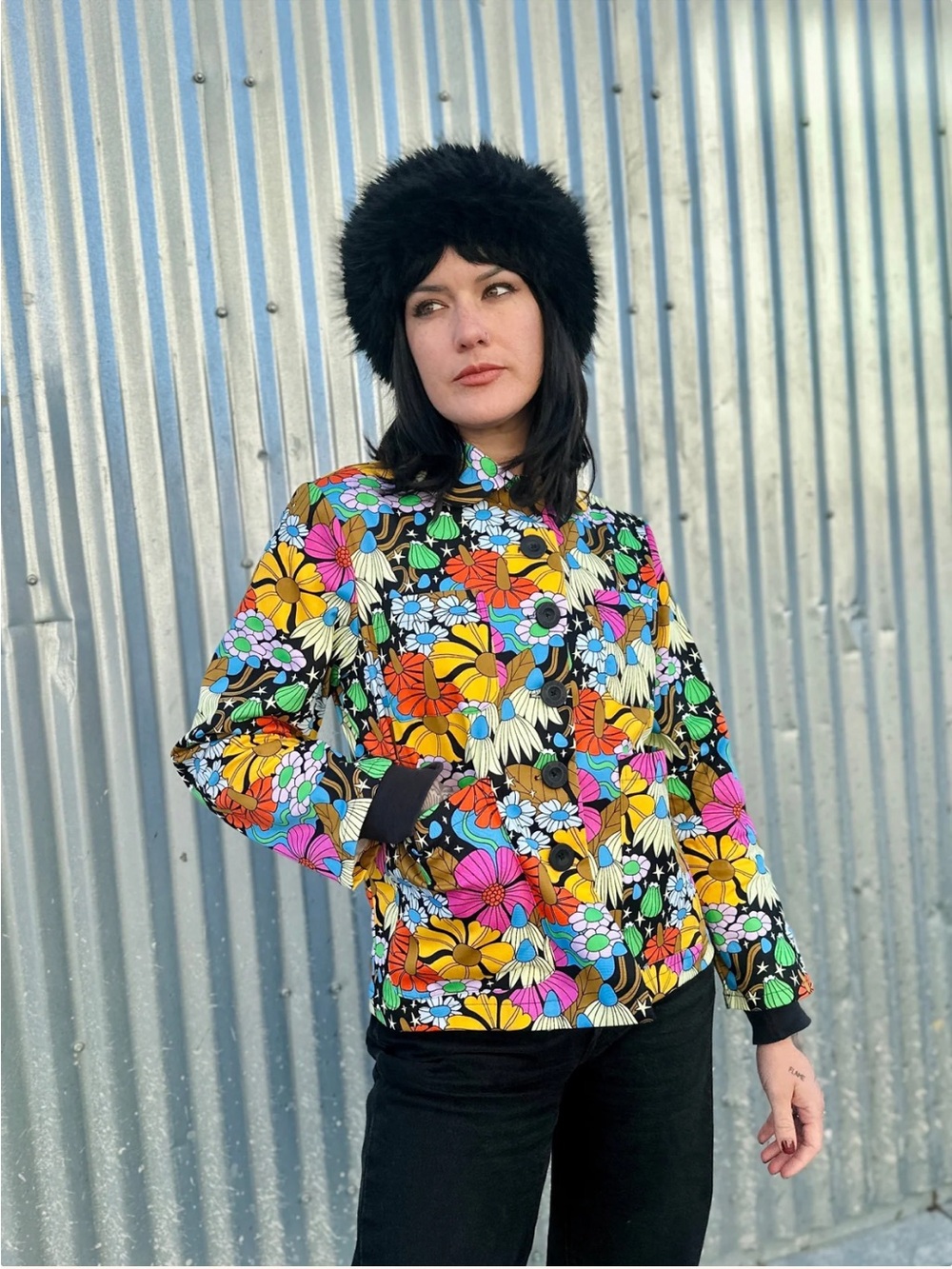 Nooworks Chore Coat Cosmic Floral